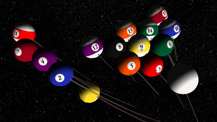 Pool Balls in Space