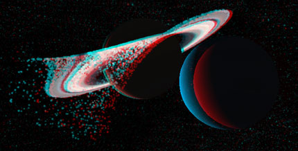 Neptune ripping apart Saturn's Rings