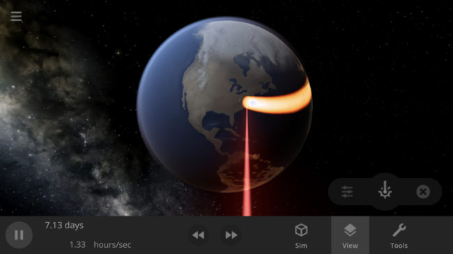 universe sandbox 2 laser