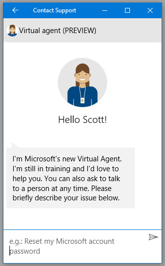 Microsoft online chat support